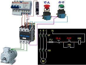 交流接触器接线图，交流接触器接线视频讲解